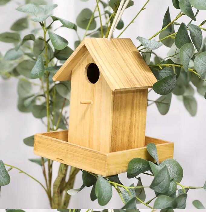 Wood bird house